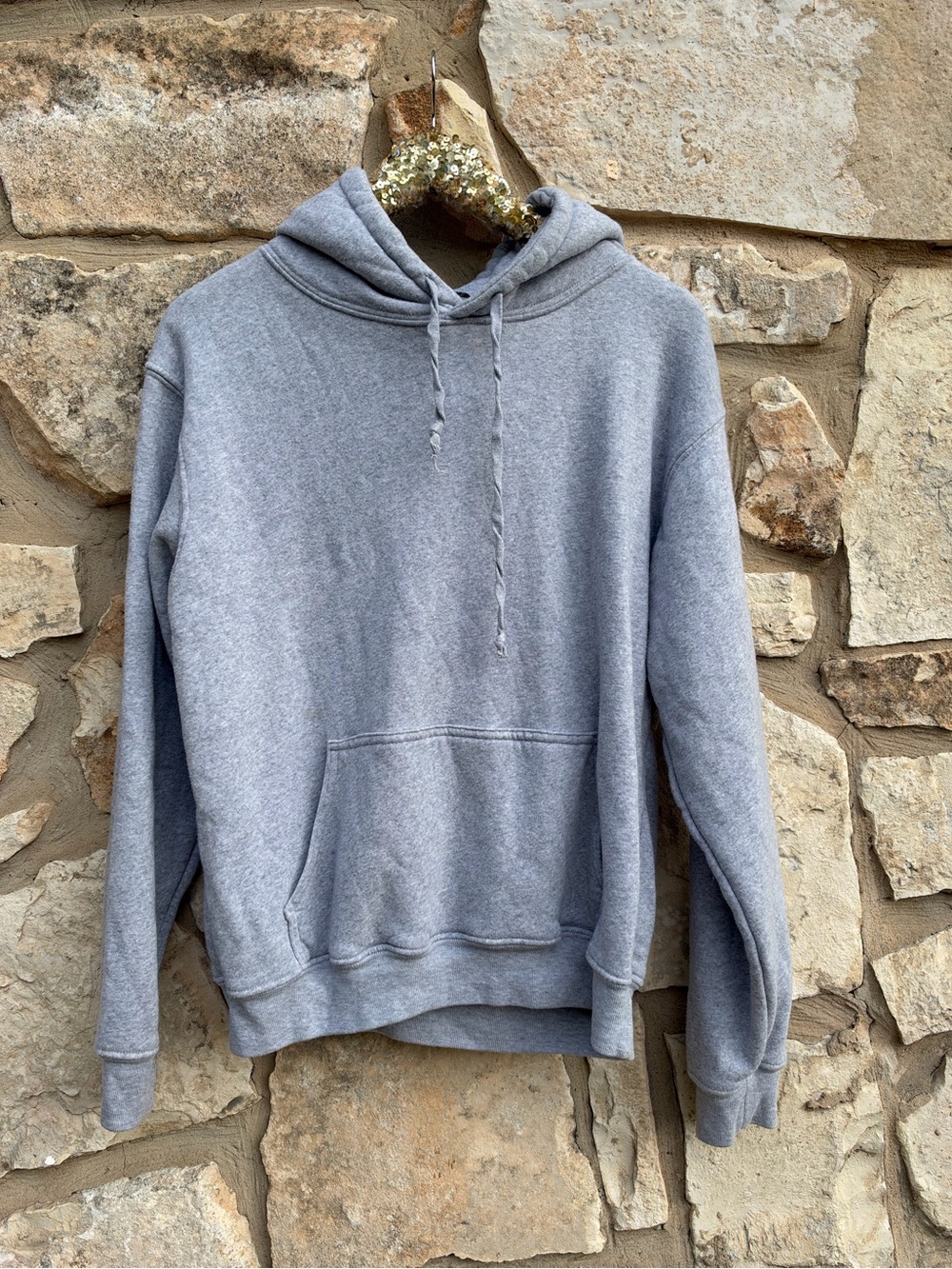 Brandy Melville heather grey pullover hoodie
